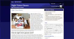 Desktop Screenshot of nightvisionglasses.net